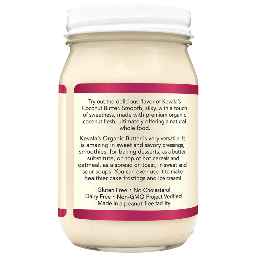 Kevala Organic Coconut Butter – 16 oz – 454g – Coconut Butter Organic Raw – Coconut Butter for Eating - Raw Coconut Butter – Cooking – Coconut Butter Organic
