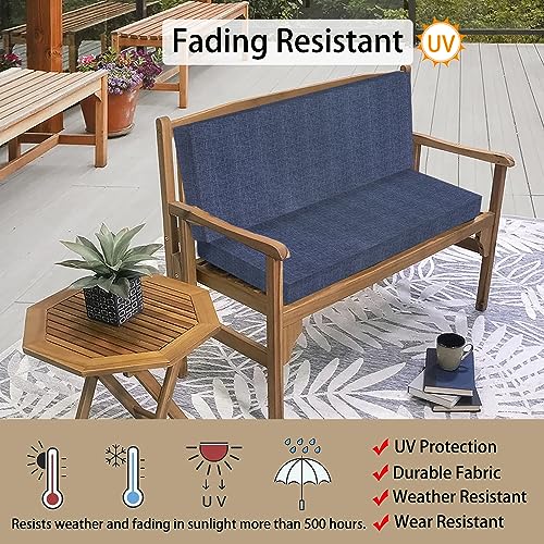 Magpie Fabrics Outdoor Cushion Cover Replacement 2 Pack, NO Insert! Water Repellent Slipcover with Ties Decor for Patio Garden Chair Sofa Bench Wicker(Embry Red Hibiscus, 20x18x4 Inch)