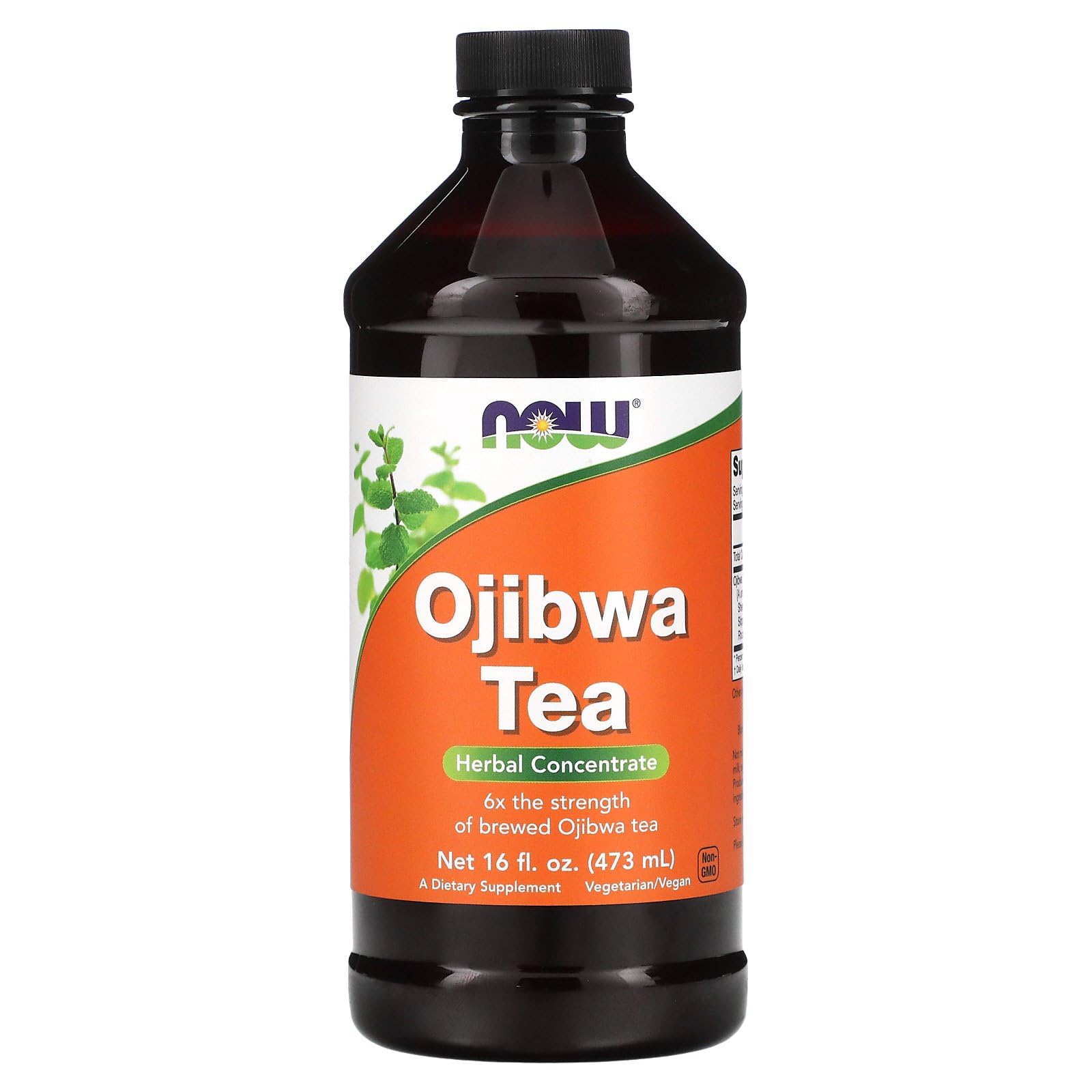 NOW Foods Supplements, Ojibwa Tea Concentrate, 6x the strength of brewed Ojibwa Tea, Herbal Concentrate, 16-Ounce