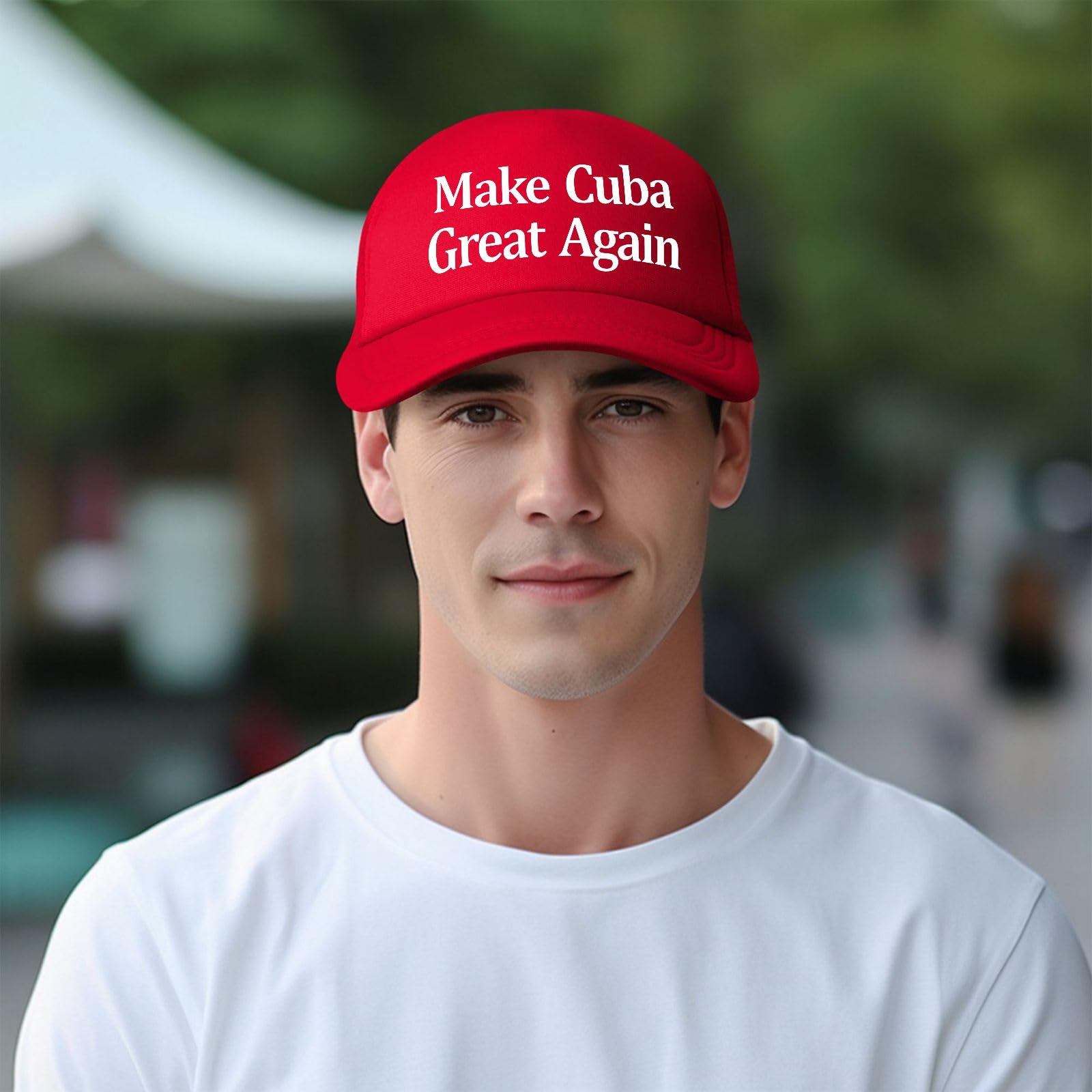 Make Cubas Great Again Hat for Women Stylish Washed Distressed Baseball Caps