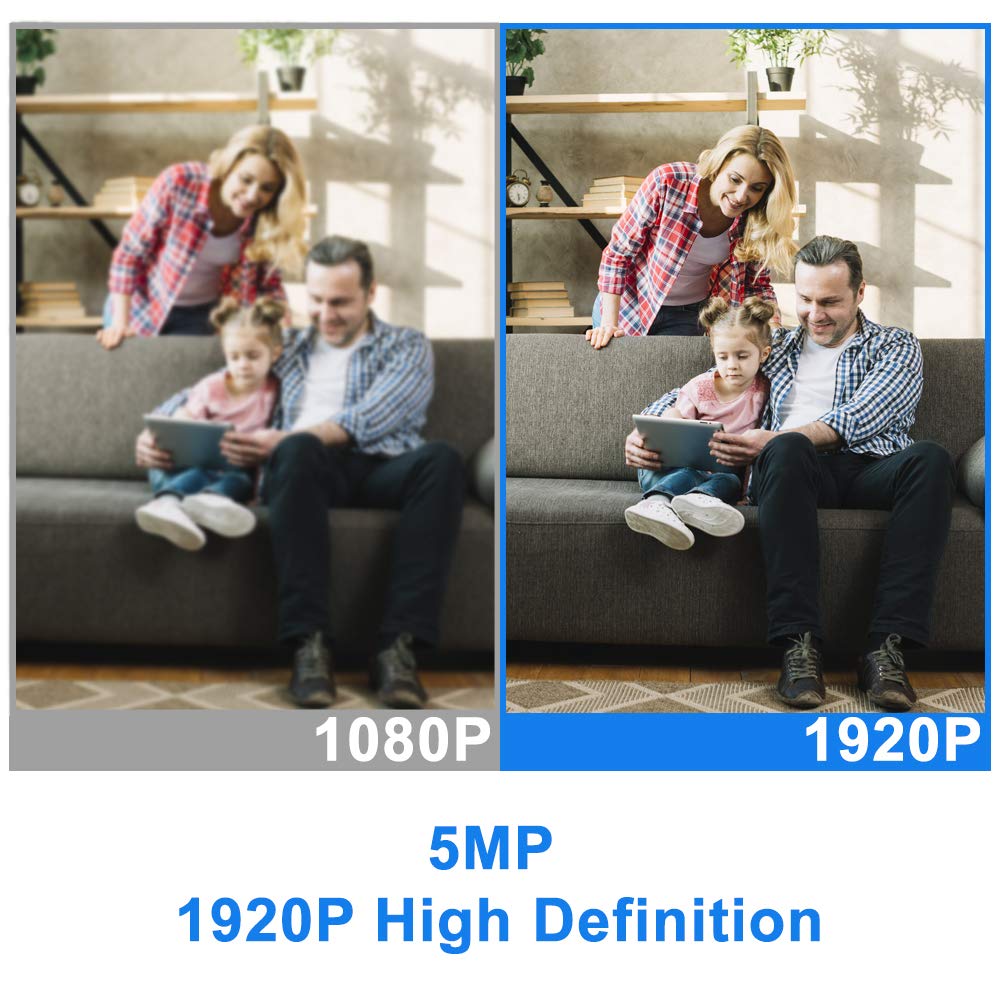 GW Security 8 Channel 4K NVR 5MP H.265 IP Surveillance Security Camera System with 4-Piece Super HD 1920P Weatherproof Video & Audio Microphone PoE Security Dome Cameras