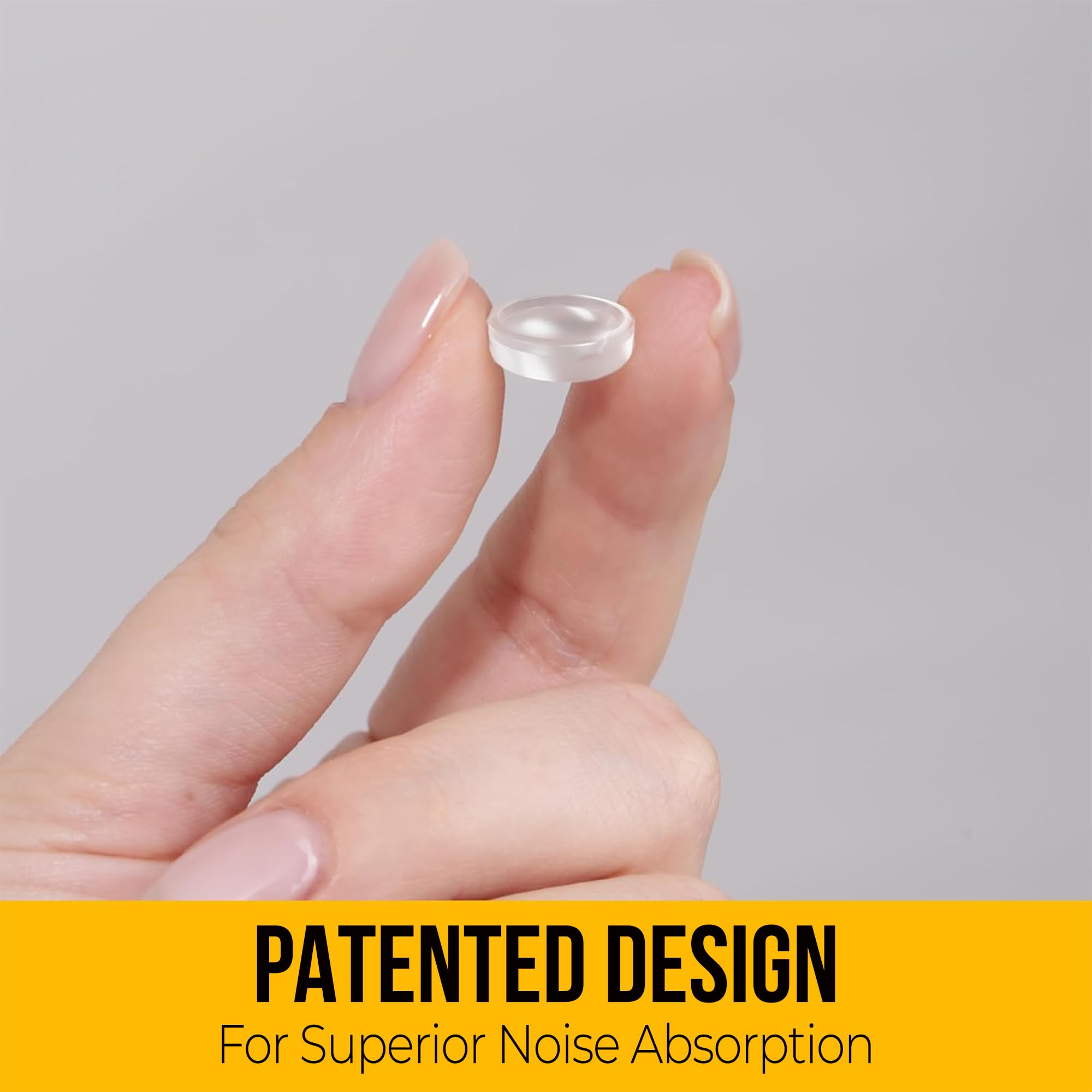 128 Clear Silicone Bumper Pads – Self-Adhesive Sound Dampening Stops with Flat Dome Shape Design for Cabinet Doors, Drawers, Cupboards, Glass Surfaces, Picture Frames – Vellax