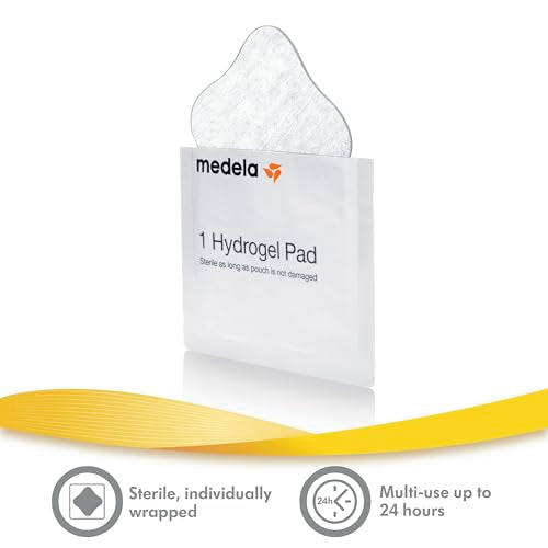 Medela Hydrogel Pads | Pain Relief for Sore or Cracked Nipples | Breastfeeding Essentials