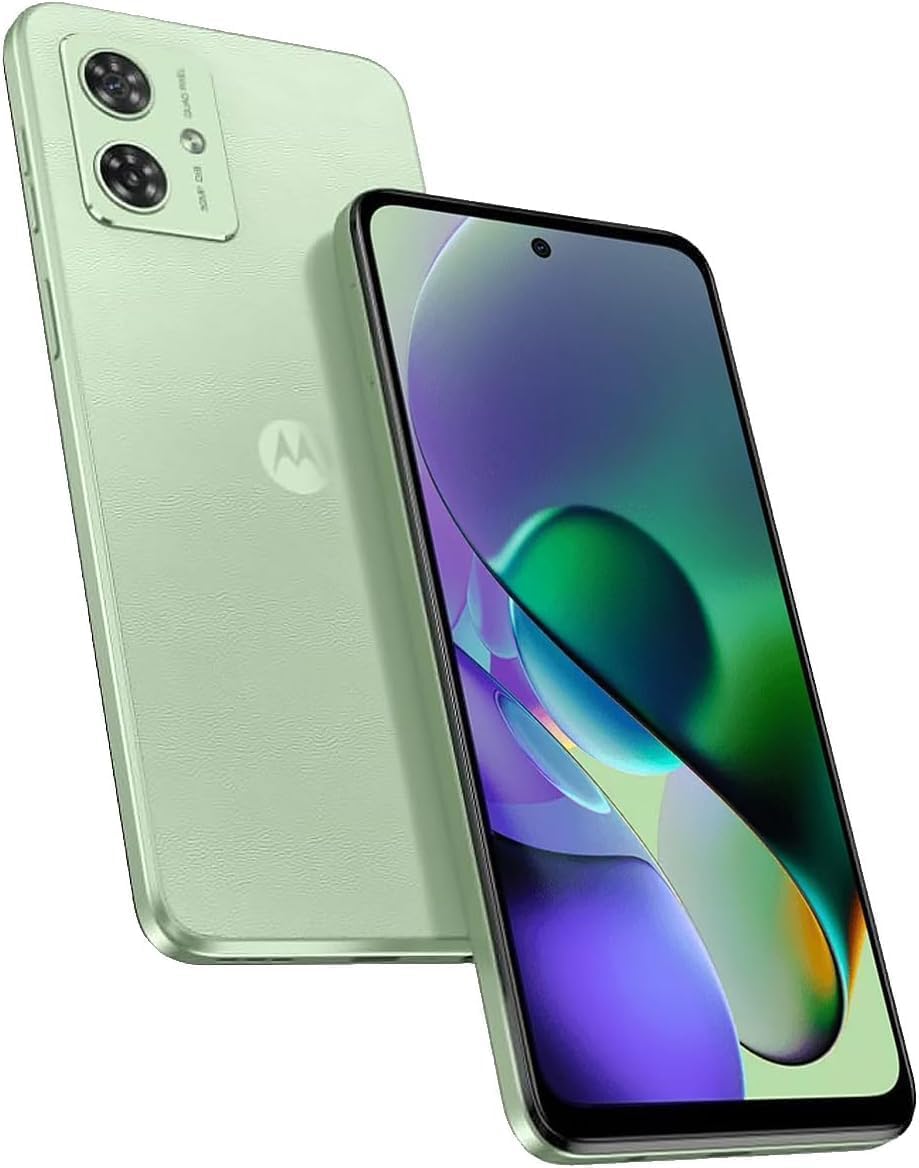 Motorola Moto G54 5G Dual SIM | 8+128GB ROM | GSM Unlocked Smartphone | 6.5" 120Hz IPS LCD Display | Android 13 | 50MP Camera | Li-Po 6000 mAh Battery | International Model - (Green)