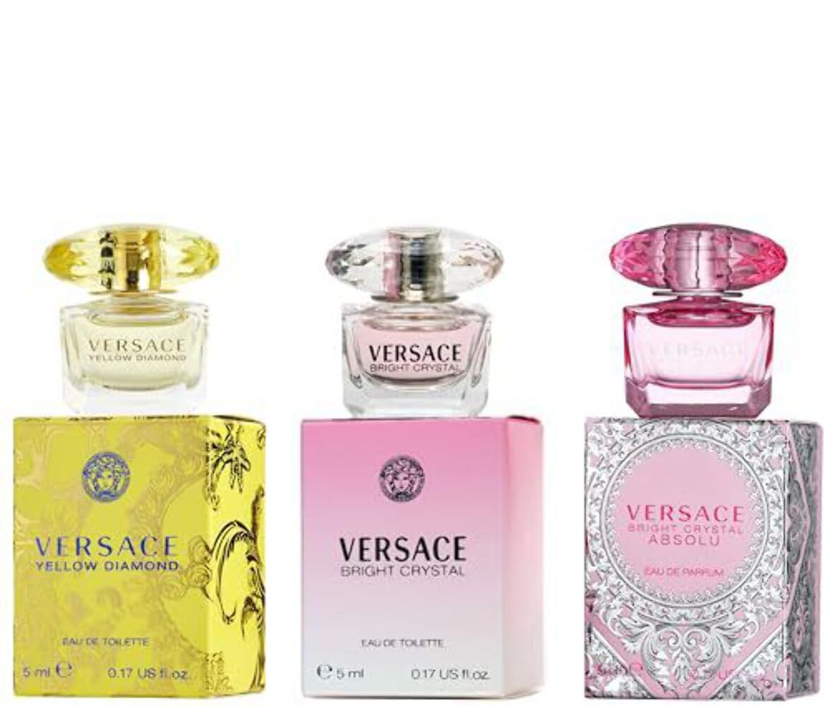 Versace Miniature Variety Trio Collection Perfume Gift Set for Women