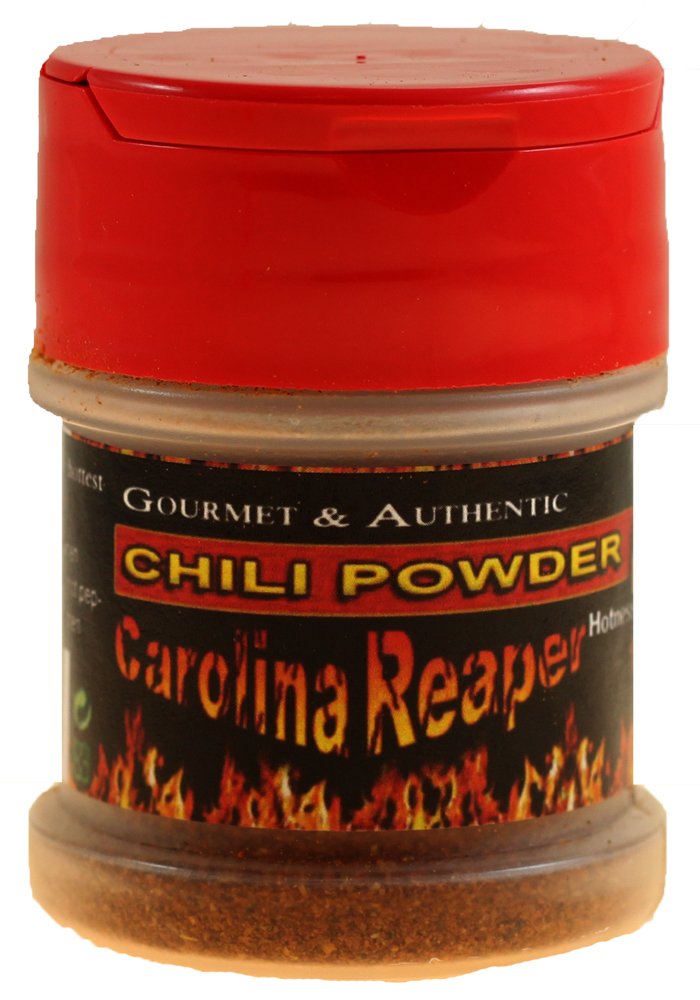 Red Carolina Reaper Pepper Powder by Magic Plant - 1/2 Oz - Extremely Hot 2M SHUS - Fine Ground Reaper Chili - No Additives
