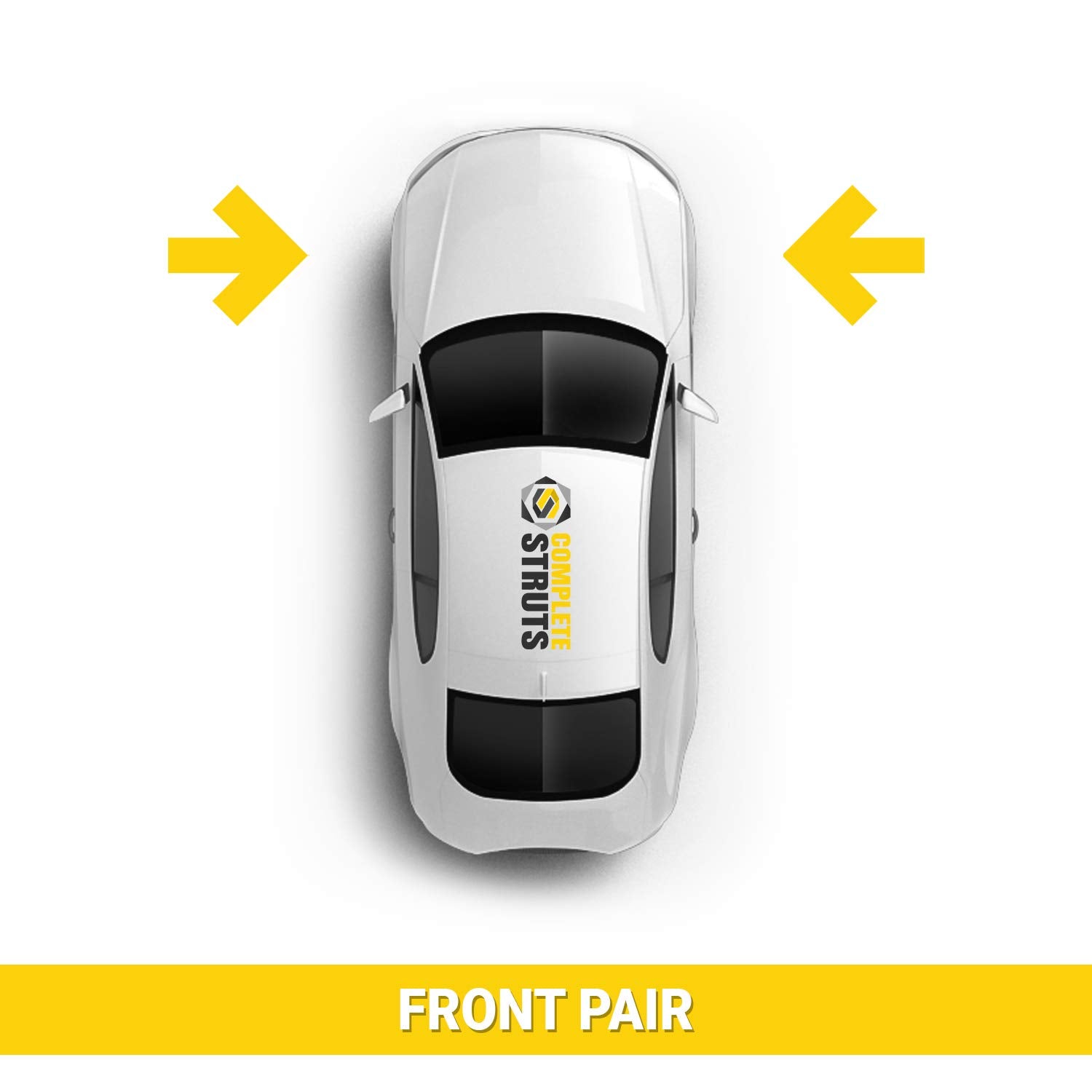 COMPLETESTRUTS Front Quick Complete Strut Assemblies with Coil Springs Replacement for 2011-2014 Ford Edge - Set of 2