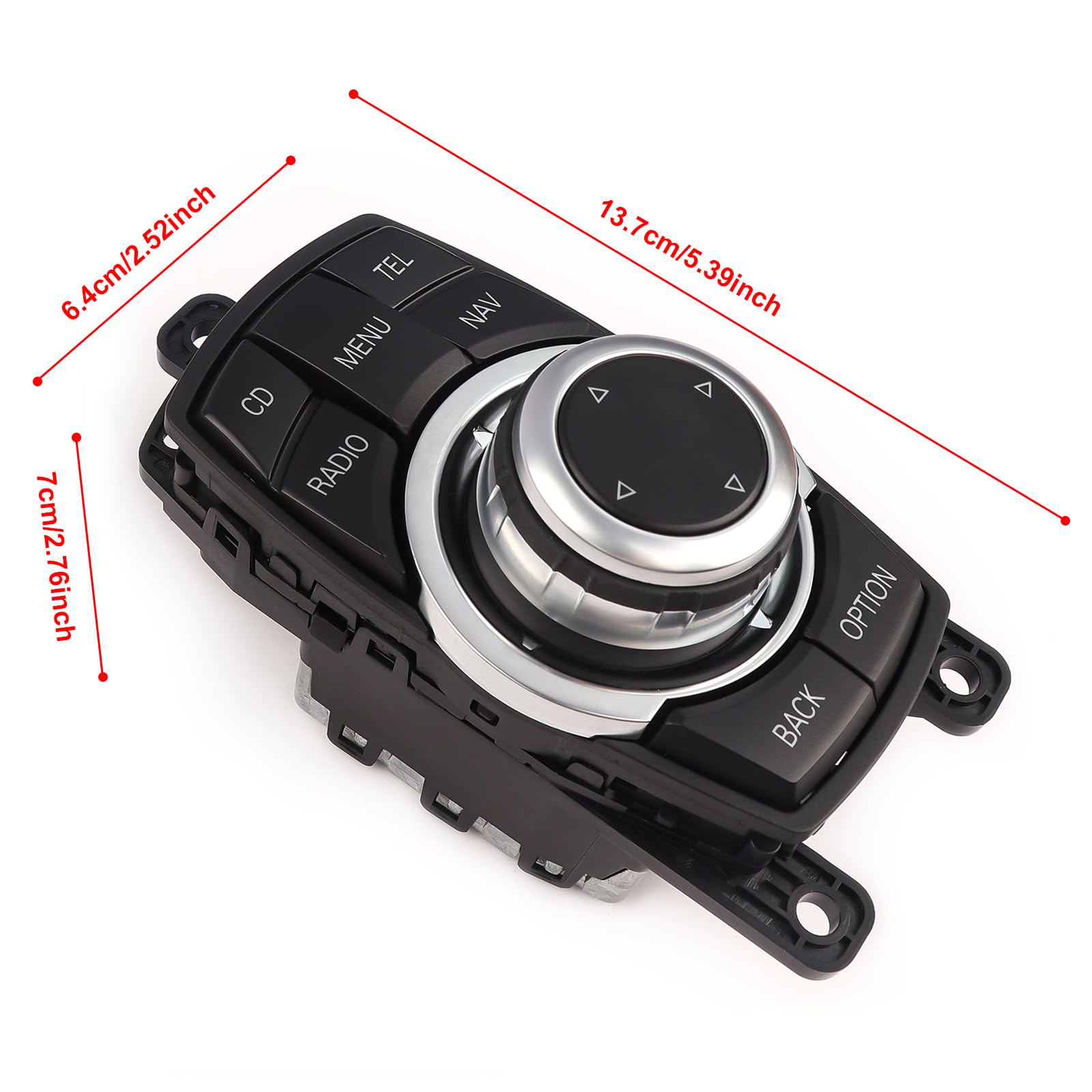 TXROMTZ 9206444 Multimedia Switch Controller Joystick 10PIN Compatible with 2007-2013 iDrive BMW 5 7 Series X3 F07 F10 F011 F01 F02 F03 F04 F25 Controller CIC Navigation, Replace 65829206446