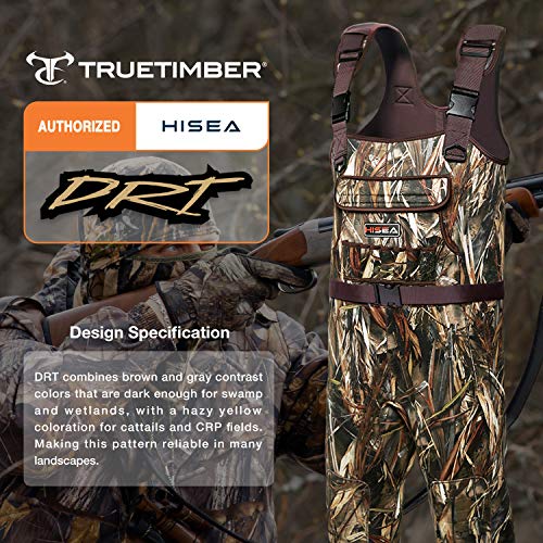 HISEA Neoprene Chest Waders for Men with 200G Boots Duck Hunting Waders with Boot Hanger