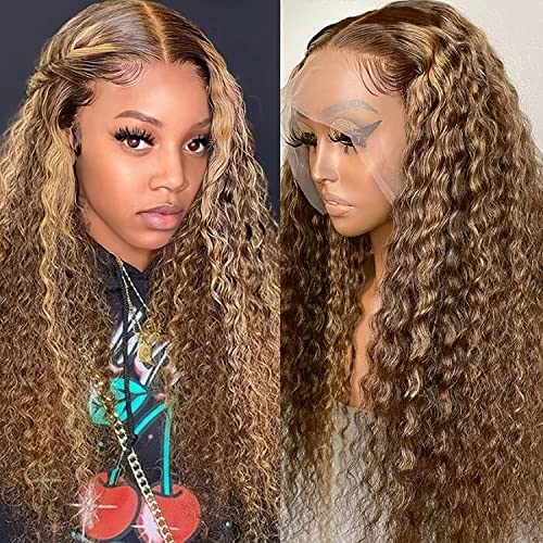 ZLIKE 32inch Ginger Orange Lace Front Wigs Human Hair Hd Frontal Wig 13x6 Wave Wave Wig Lace Frontal Wigs Wet And Wavy Human Hair Curly Lace Frontal Wigs Pre Plucked 150% Density #350 Color