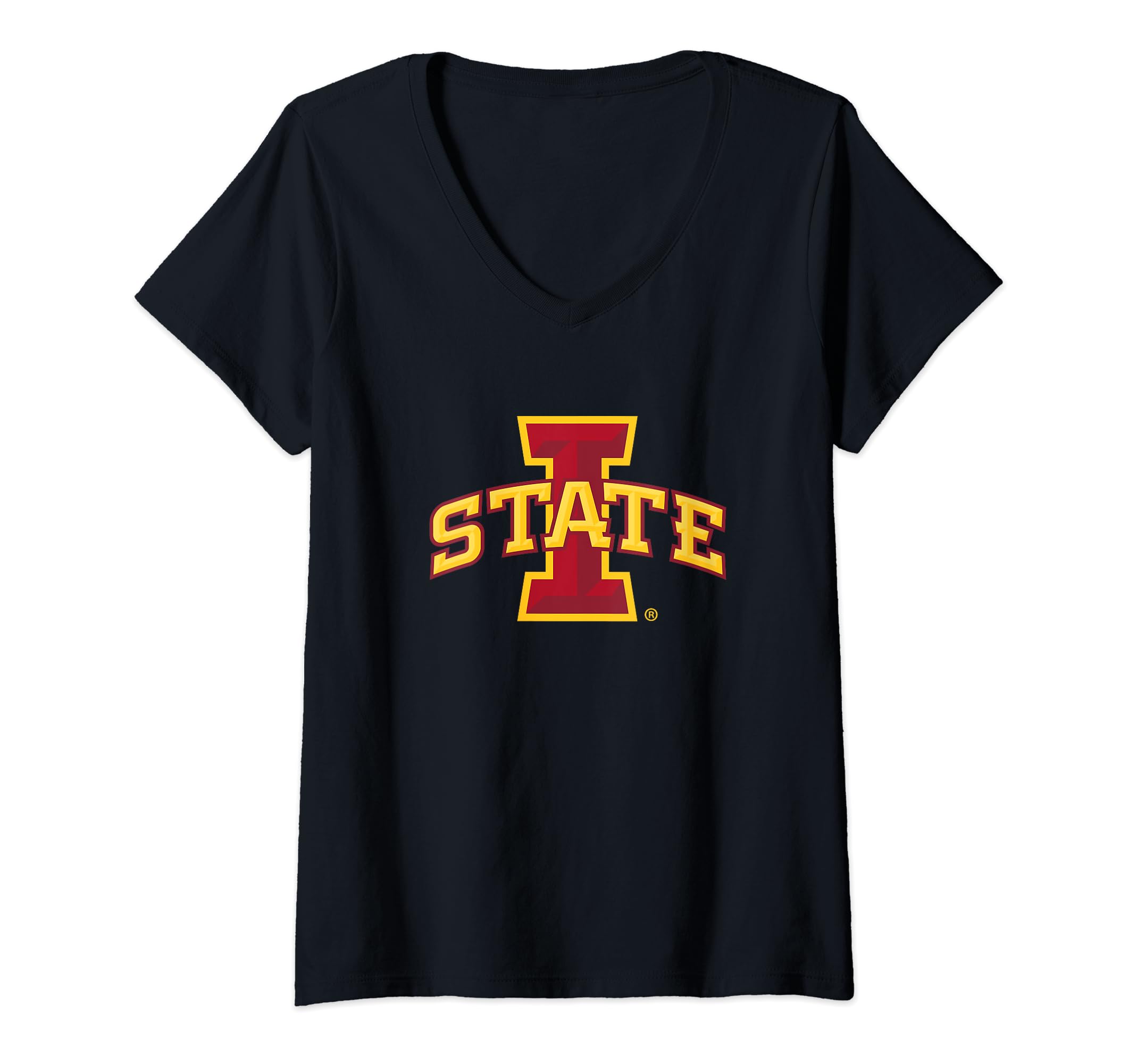 Womens Iowa State Cyclones Icon Officially Licensed V-Neck T-Shirt