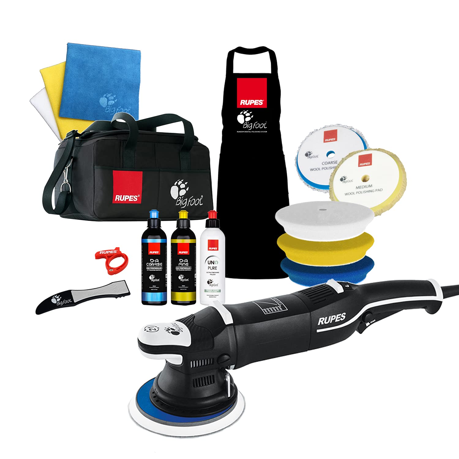 RUPES LHR21 Mark III 21mm random orbital polisher (Complete Kit)