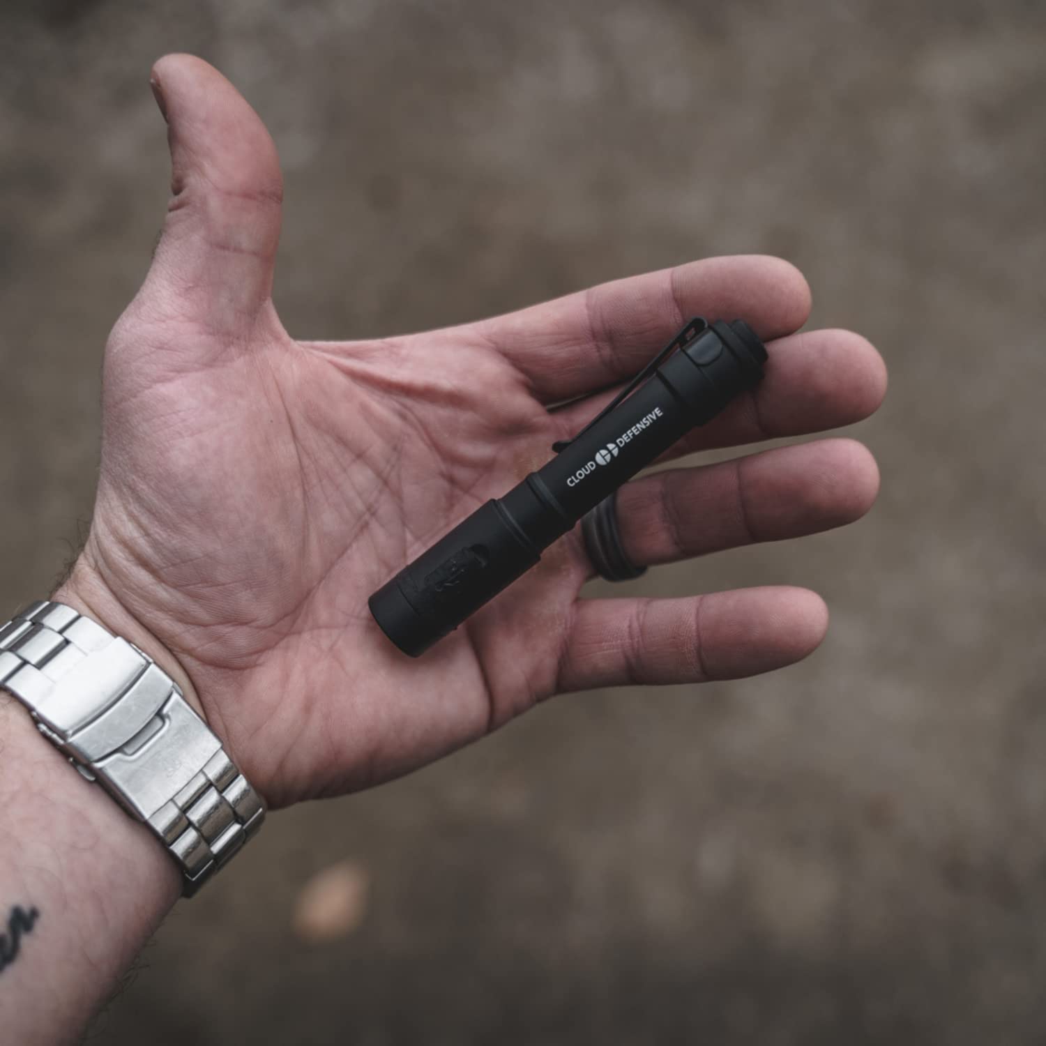 Cloud Defensive Chicro Admin Light 350 Lumen USB Rechargeable Pocket Flashlight EDC Black