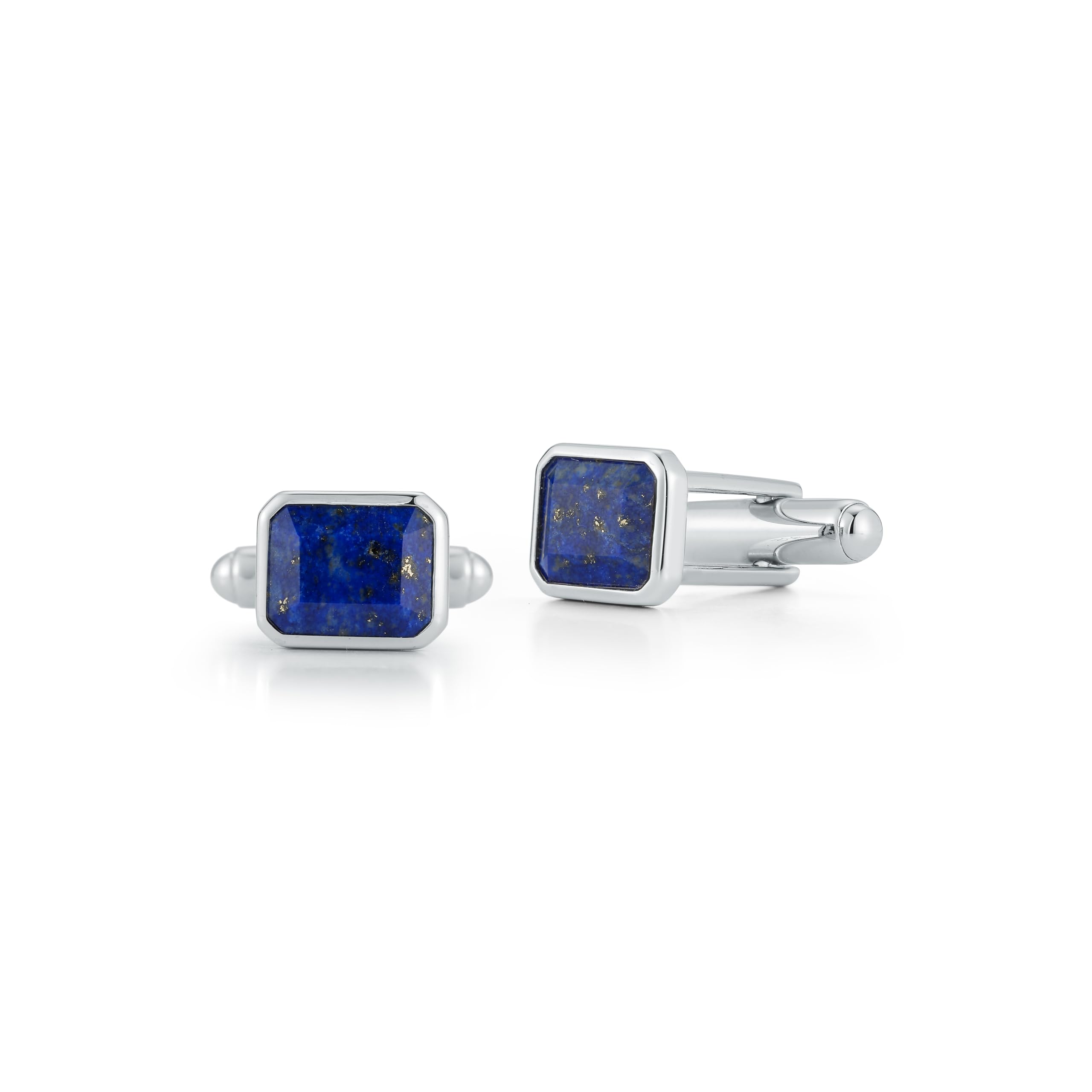 Emerald Cut Lapis Cufflinks, OS, Blue