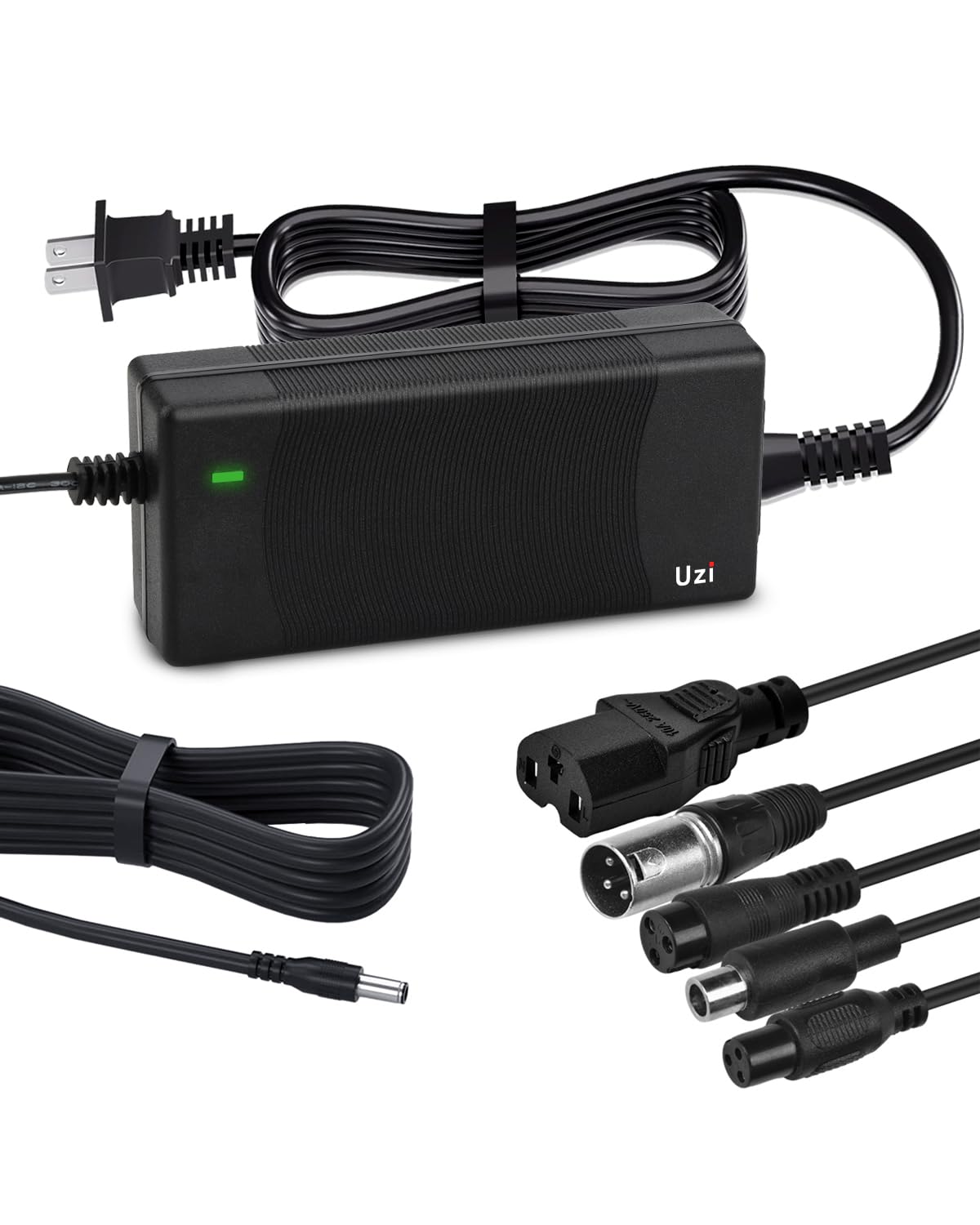 UZI 42V 2Amp Charger (6 Plugs Universal) for Fast and Safe Charging of 36V Li-ion Battery for Electric Scooter/E-Bike/Bicycle/Pedicab,etc.