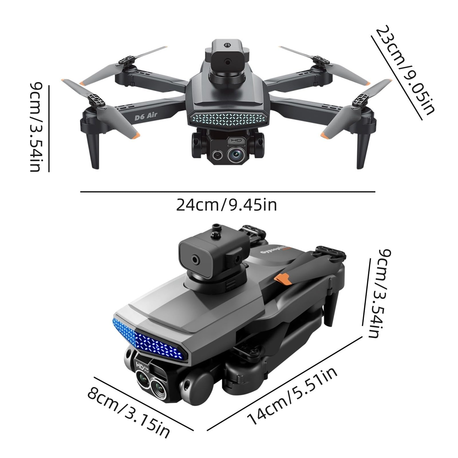 4K Aerial Photography Drone - Drone with Camera - Versatile Quadcopter with Altitude Hold, Headless Mode - Remote Control Camera Drone - Foldable Drone for Adults - Gift