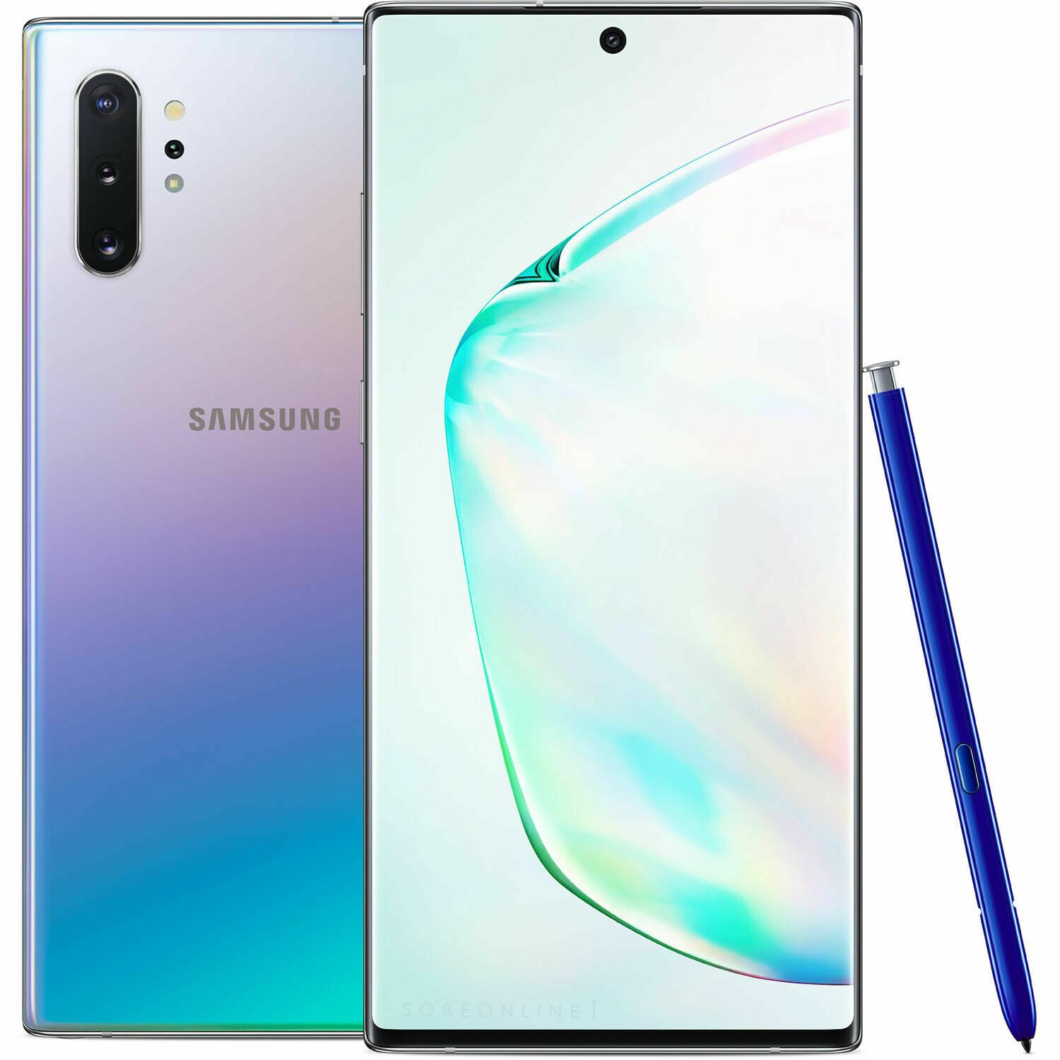 Samsung Galaxy Note 10+, 256GB, Aura Glow Silver - Fully Unlocked (Renewed)