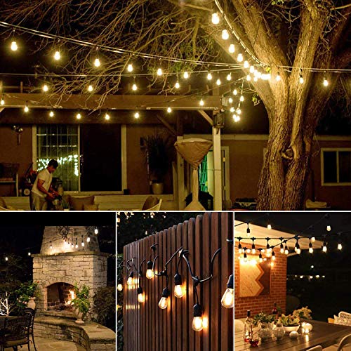 Svater 15 Pack 2W S14 Replacement LED Bulbs for Outdoor String Light, Dimmable Plastic Vintage Edison Bulb Lights, E26 Base,IP65 Waterproof, Warm White 2700K
