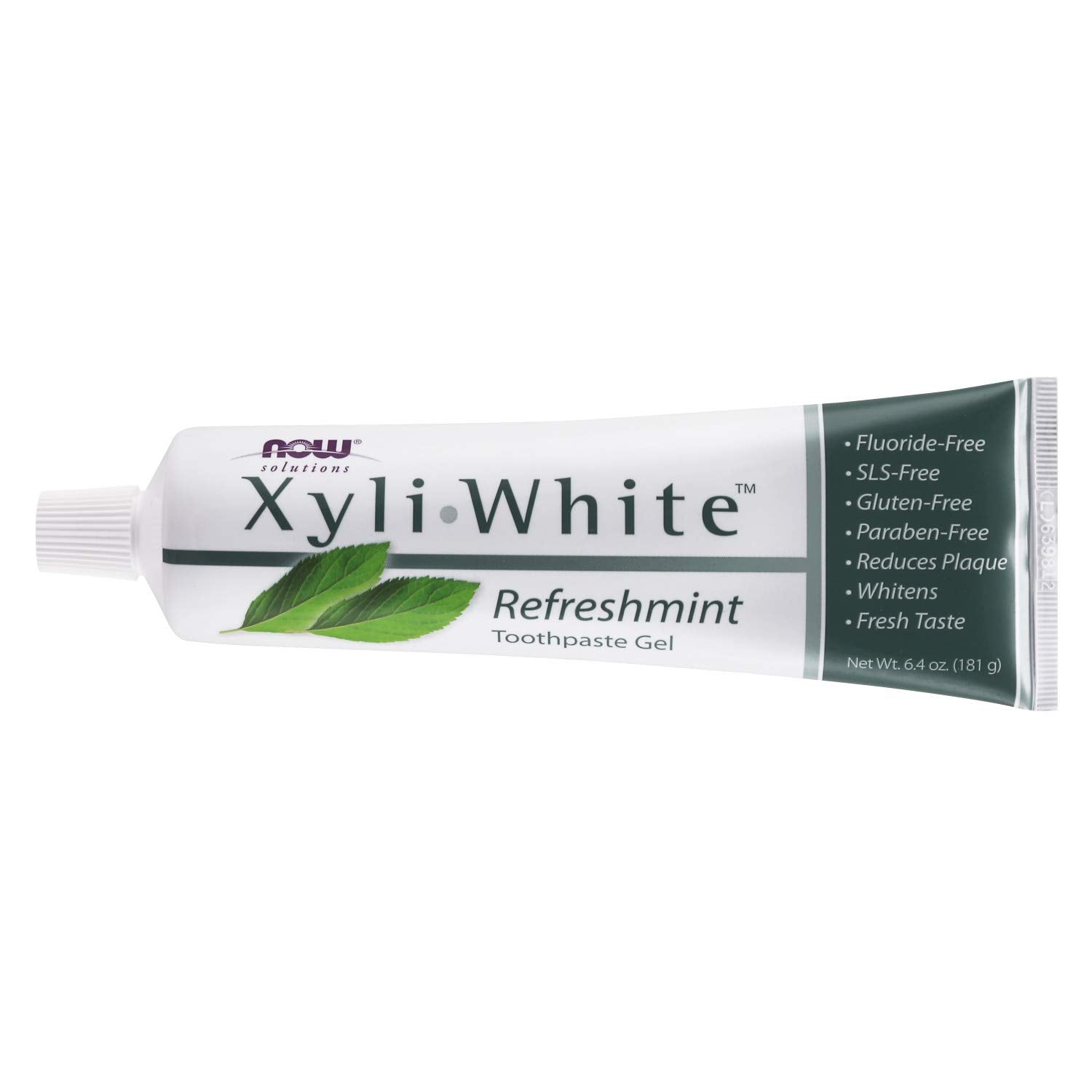 NOW Foods Solutions, Xyliwhite™ Toothpaste Gel, Refreshmint, Cleanses and Whitens, Fresh Taste, 6.4-Ounce