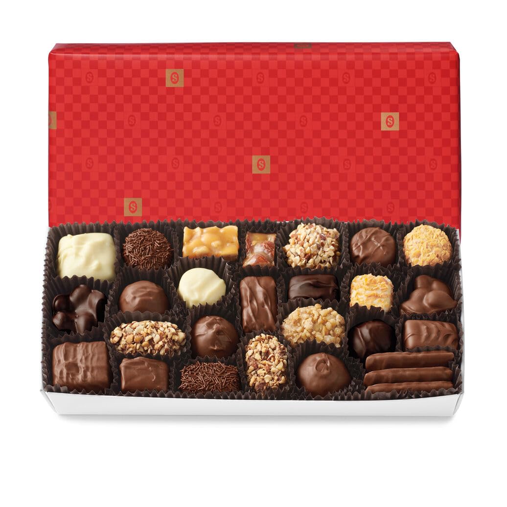 See's Candies Chocolate & Variety (1 Pound (Pack of 1), Red Gift Wrap)