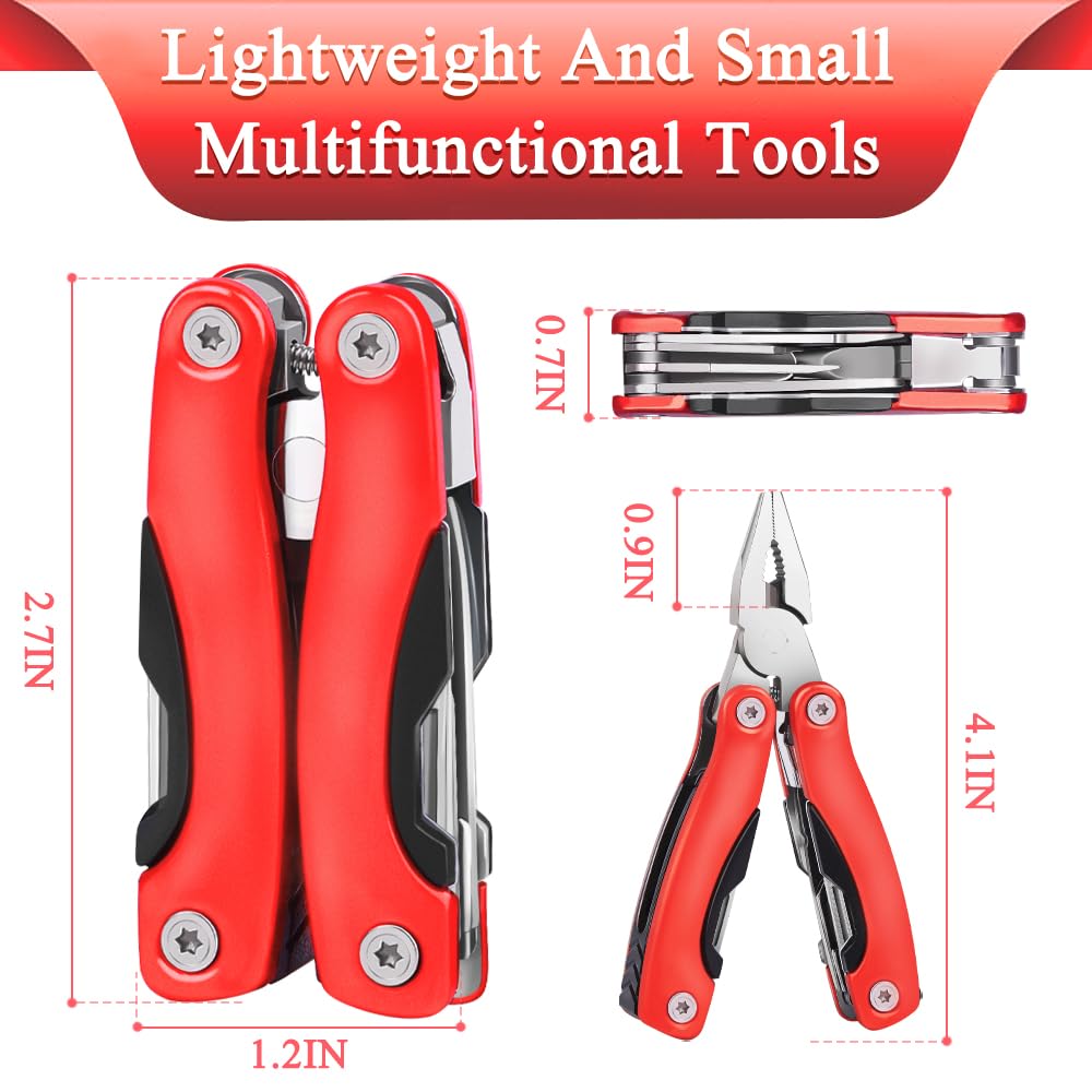 Outdoor Portable Mini Multi Multitool plier, Gift for Men - Ideal Gift for Dad、Brother or Boyfriend – Hiking, Bike Outdoor Tools、Camping,、Survival Multitool.