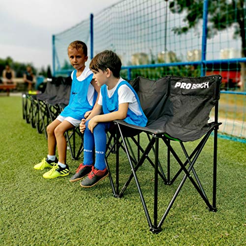 QUICKPLAY PRO Portable Folding Bench Range 4, 6, 9 Seats & 6 Seat Shelter | Fast Set-Up Heavy Duty Bench