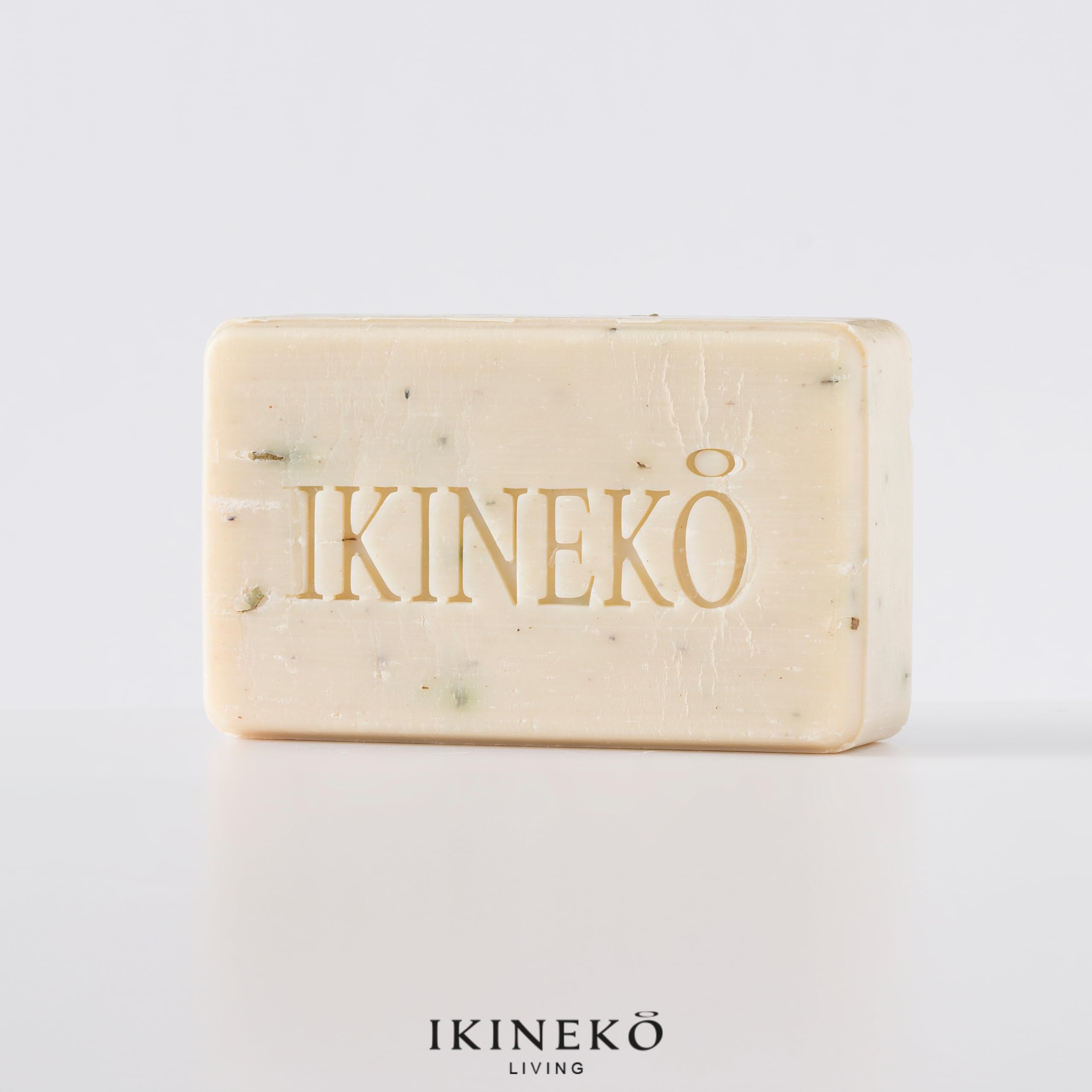 IKINEKO No3 Pure Olive Oil Soap Bar - Plant Based Natural Ingredients - For All Skin Types - Handmade - Daphne Scented - 125gr