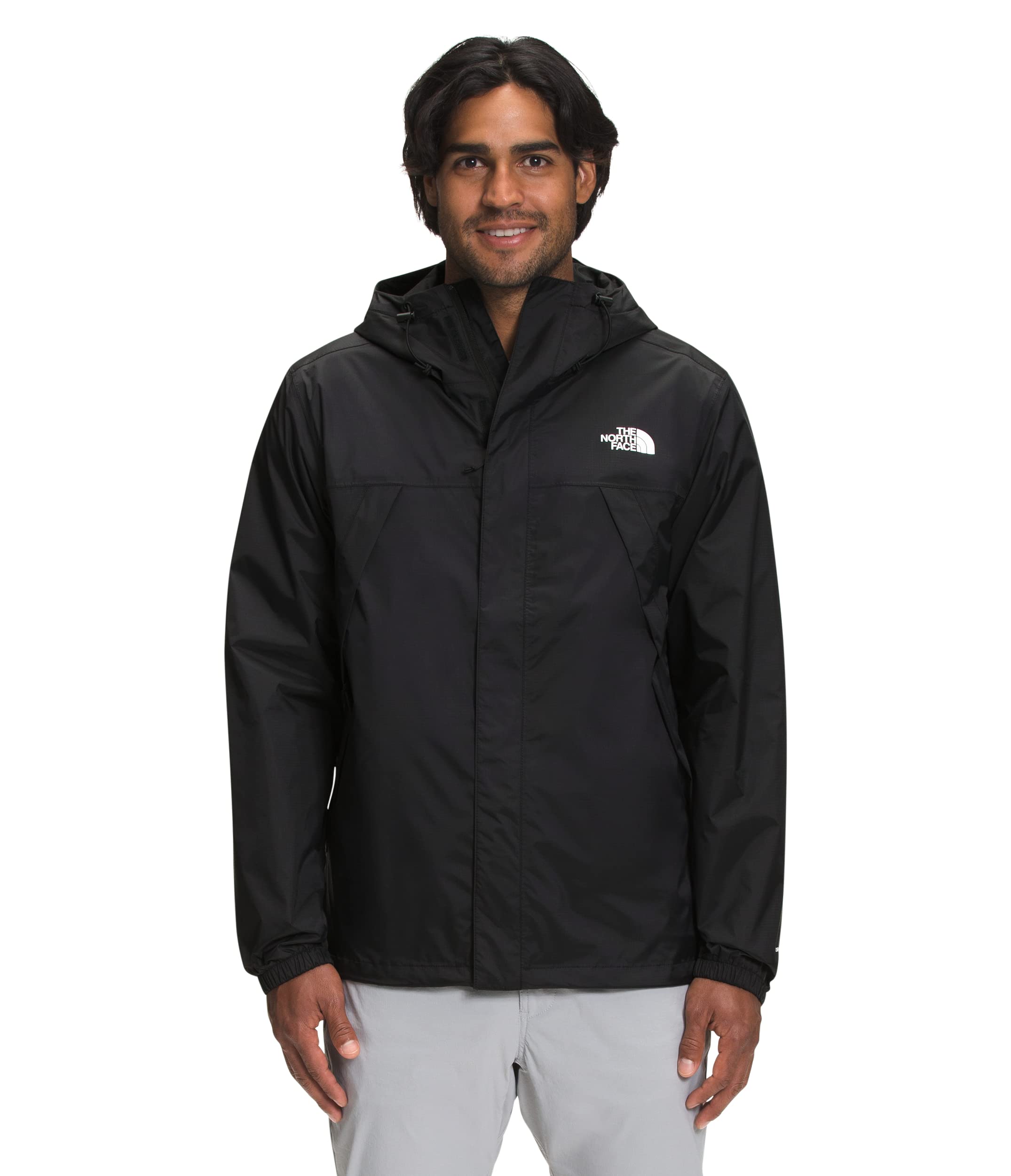 THE NORTH FACE Men's Waterproof Antora Jacket (Standard abd Big Size), TNF Black, Small