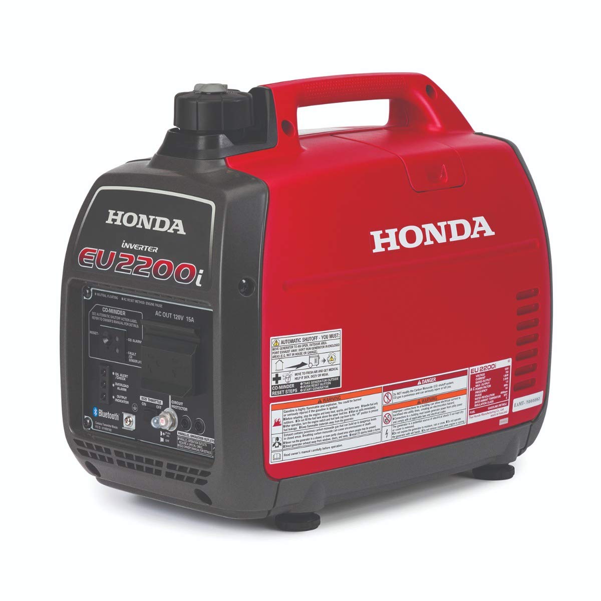 Honda EU2200ITAN 2200-Watt 120-Volt Super Quiet Portable Inverter Generator with CO-Minder - 49-State