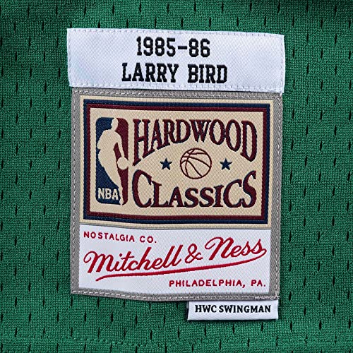 Mitchell & Ness NBA Swingman Road Jersey Celtics 85 Larry Bird Kelly Green SM