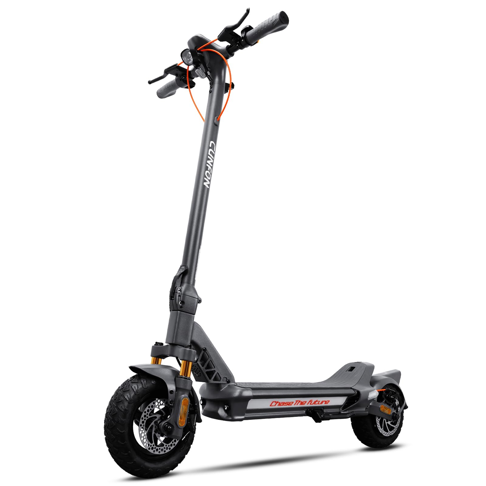 CUNFON Electric Scooter, Up to 31 MPH, 50-Mile Long Range, Dual Brake & Dual Suspension, 1600W Peak Motor, Off-Road Heavy Duty E-Scooter for Adults and Teens, 300+ lbs