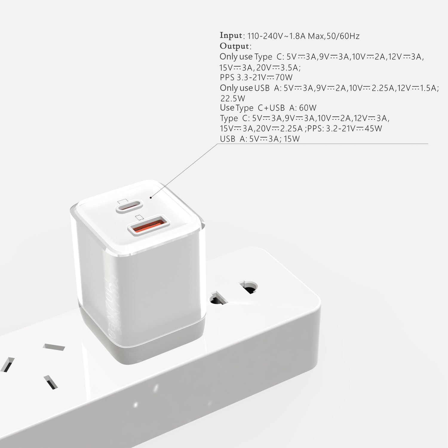 USB C Charger 70W, GaN 2 Port Compact Fast Wall Charger for MacBook Pro/Air, iPad Pro, Galaxy S23, Dell XPS 13, Note 20/10+, iPhone 15/Pro, Steam Deck, and More