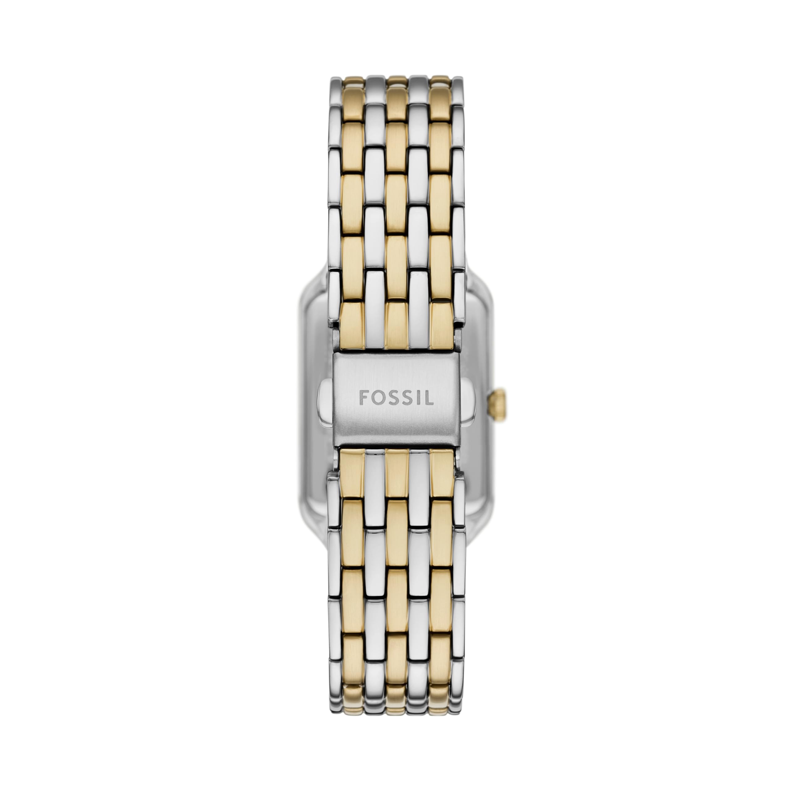 Fossil Women's Watch and Bracelet Set, Raquel Three-Hand Date Two-Tone Stainless Steel Watch for Women and Bracelet