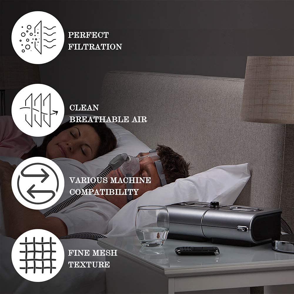 Universal Remsed CPAP Filter for ResMed AirSense 10 (40 Packs), ResMed AirCurve 10, ResMed S9, AirStart, Series CPAP Machines