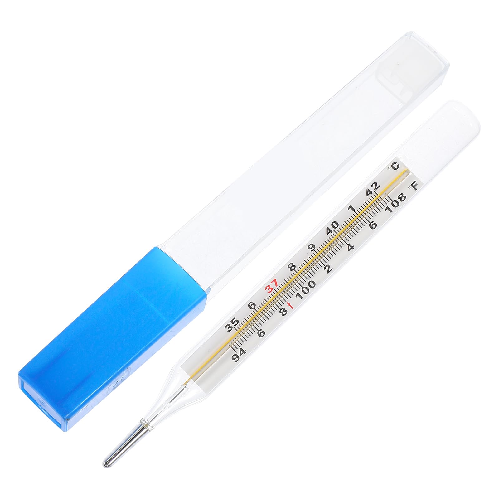 MAGICLULU 1Pc Glass Oral Temperature Adult Free Clinic Armpit Fast Reading Fever Indicator(Ramdom Style)