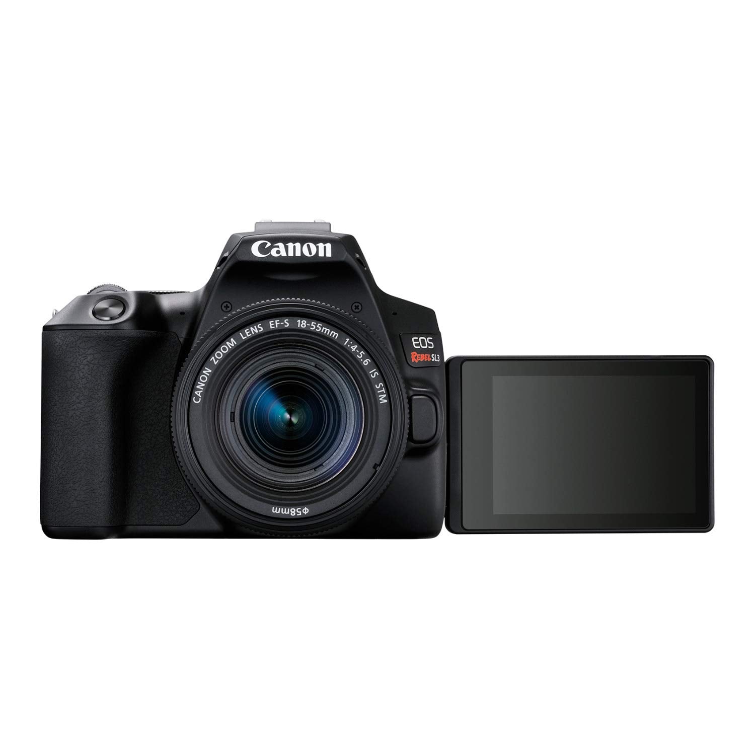 CANON EOS Rebel SL3 DSLR Camera, Built-in Wi-Fi, Dual Pixel CMOS AF and 3.0 inch Vari-Angle Touch Screen, Body, Black