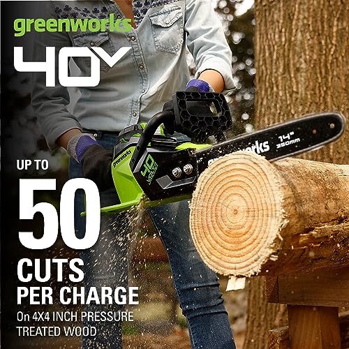 Greenworks 40V 14" Chainsaw, Tool Only