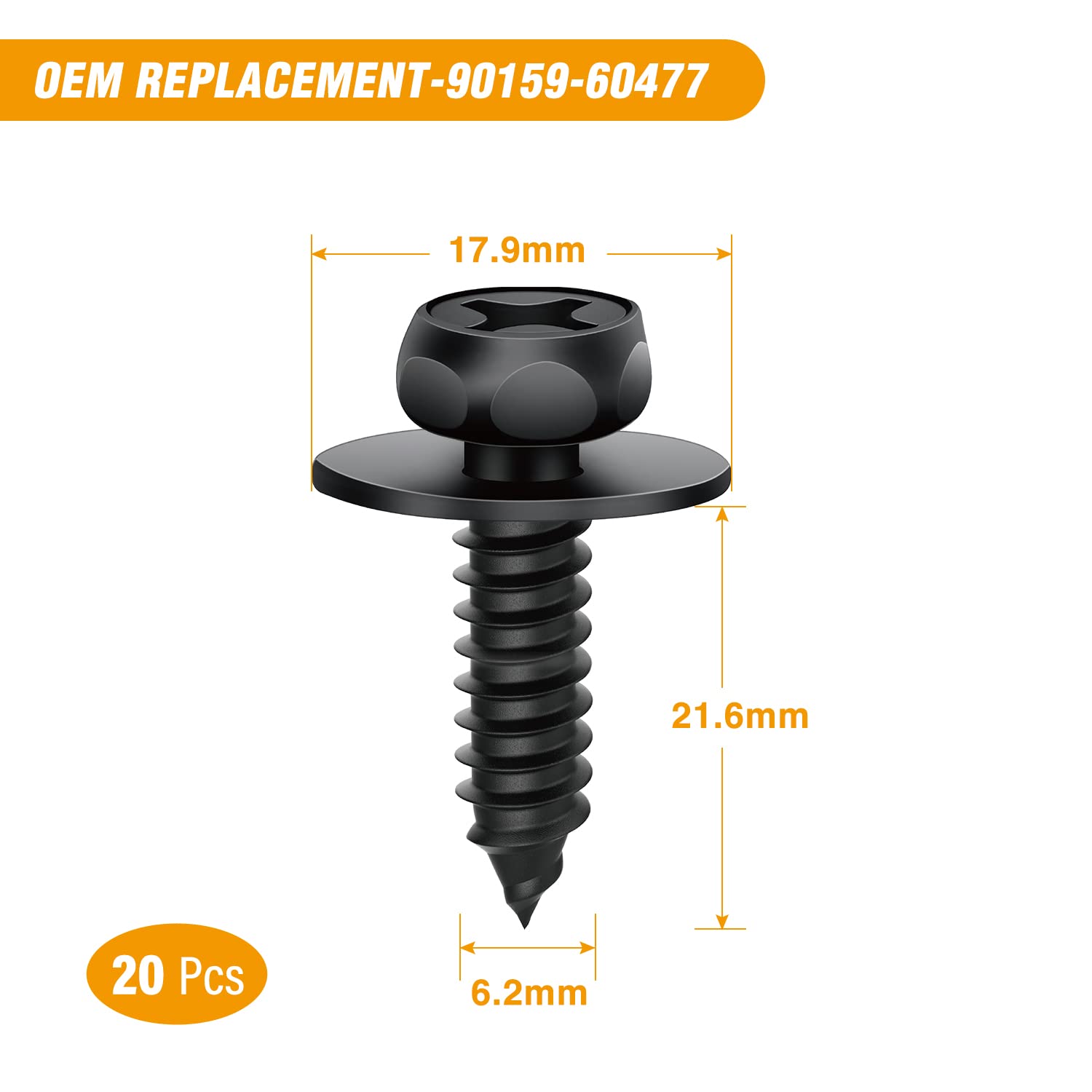 Gooacc 101Pcs Engine Under Cover Push-Type Retainer for Lexus &Toyota Clips 90467-07201 Front Bumper Nut Grommet Avalon & Camry 90189-06193 Liner Screw Bolt 90159-60477 with Fastener Remover