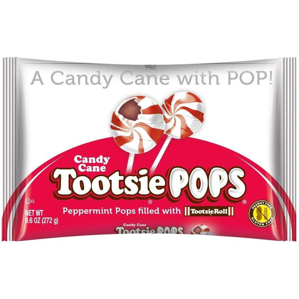 Peppermint Candy Cane Tootsie Pops (Pack of 2)