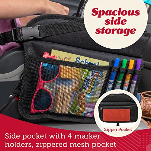 Lusso Gear Kids Travel Tray for Toddler & Kids Car Seat, Lap Tray for Airplane, Kids Travel Desk Essential Accessories, Table Tray for Road Trip Activities (Black)