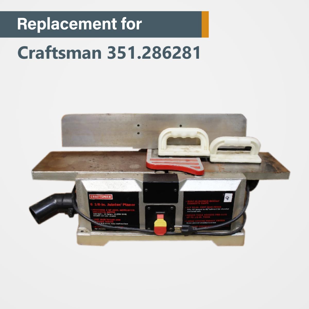 POWERTEC 6 Inch Jointer Blades for Performax 90237 Jointer, Set of 2 (148150)