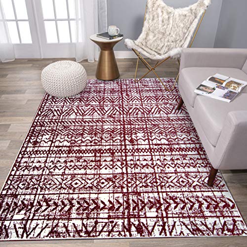 Rugshop Geometric Boho Perfect for high Traffic Areas of Your Living Room,Bedroom,Home Office,Kitchen Runner Rug 2' x 7' Multi