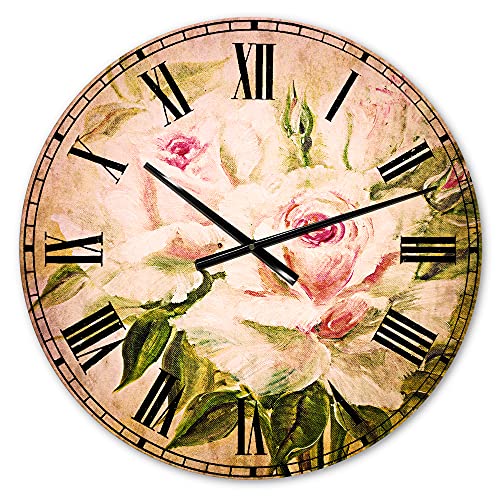 DesignQ 'Green Forest Study' Traditional Wall Clock for Home Bedroom Bathroom Office Living Room Decoration