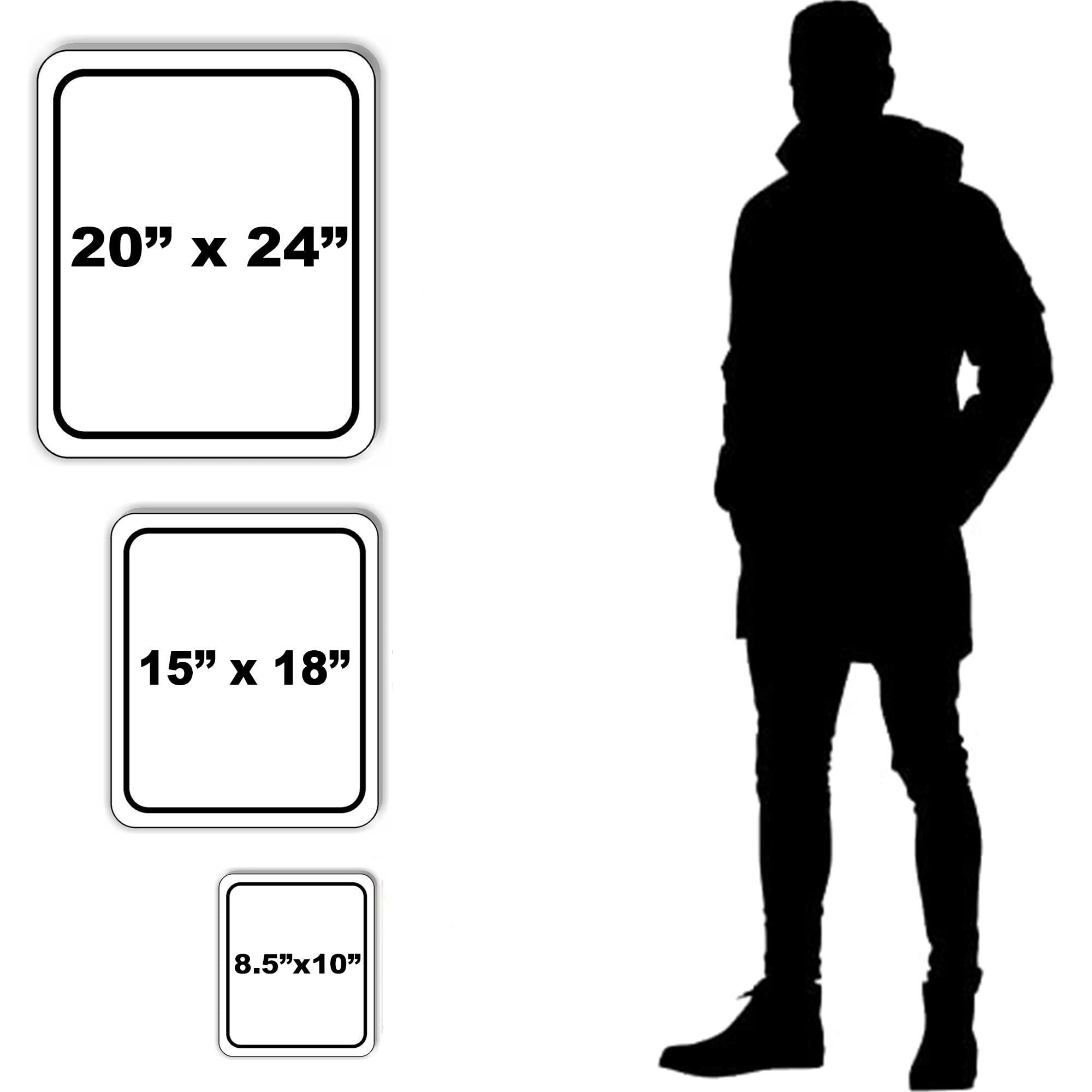 BEE-FRIENDLY ZONE BLACK Minimalist Aluminum Composite Sign 20 x 24 inches