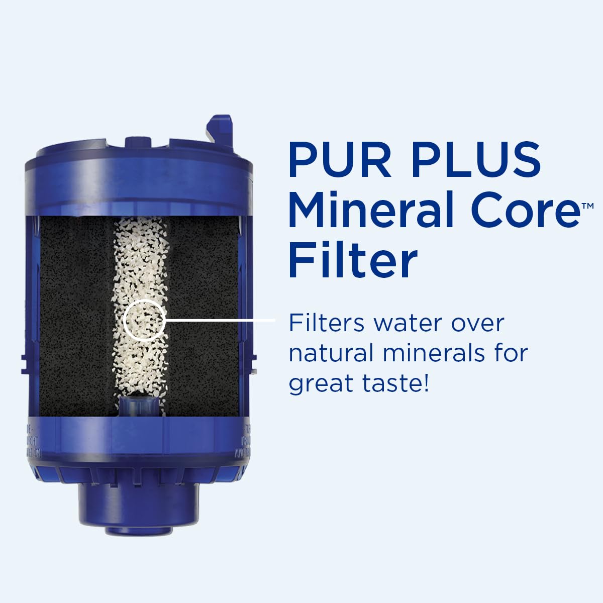 PUR PLUS Faucet Mount Replacement Filter 4-Pack, Genuine PUR Filter, 3-in-1 Powerful, Natural Mineral Filtration, Lead Removal, 1-Year Value, Blue (RF99994)