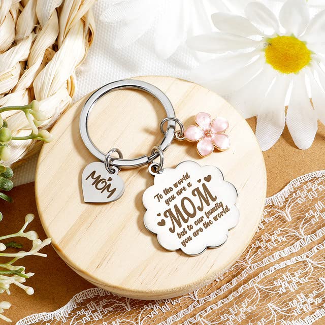 DUIOQ Mom Gifts from Daughter Son,Mothers Day Gifts for Mom from Daughter Son,Birthday Gift for Mom,New Mom Gifts Keychain for Women,Christmas for Stocking Stuffers for Mom