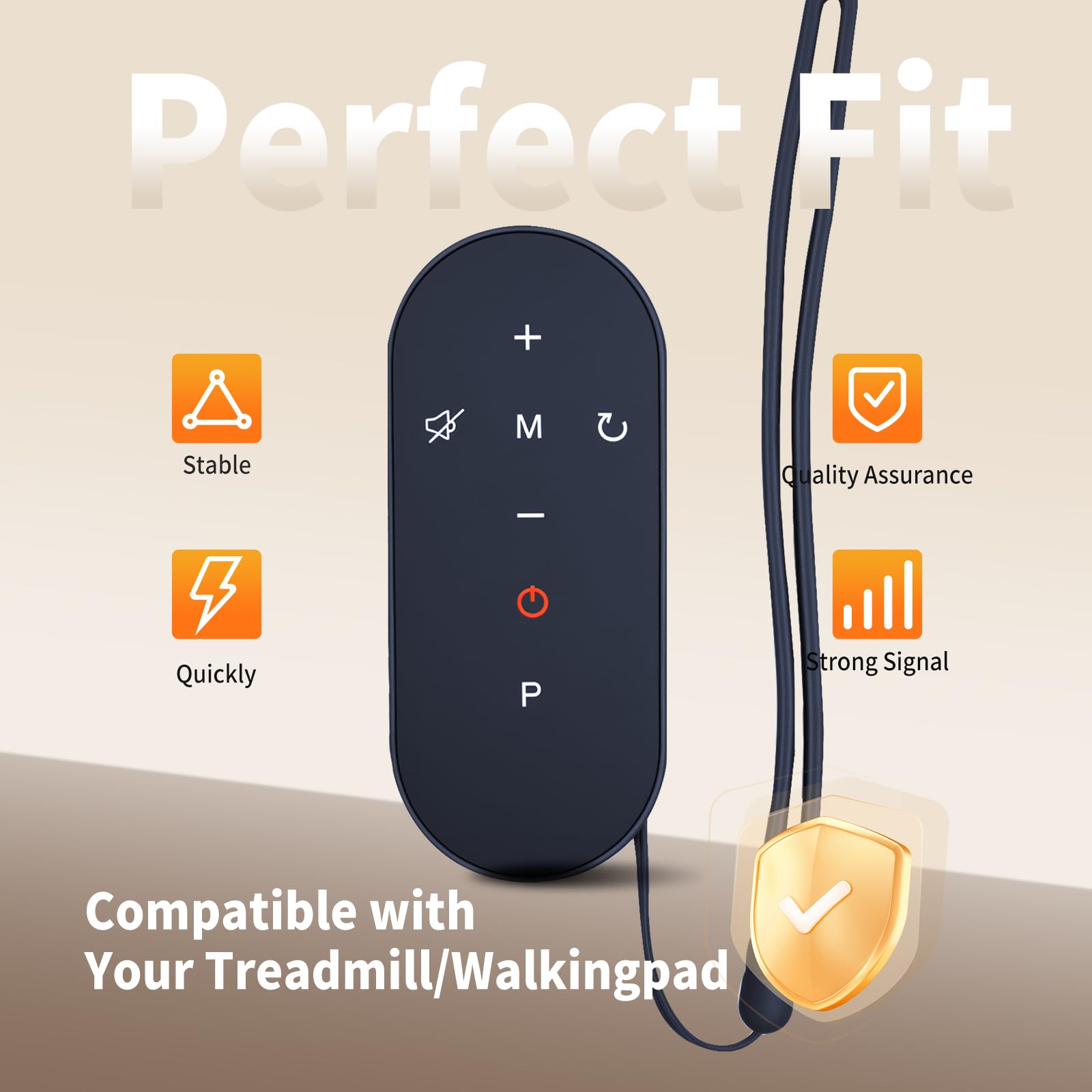 WDZP New Replacement Remote Control for Walking Pad – Compatible with ActiveLife Q22, LIVIVOX LX-22-2B Max 2.5 HP Portable Under Desk Treadmills, EGORUN Q22-3, RitKeep Fitness KRD-Q22, REDLIRO JK08F