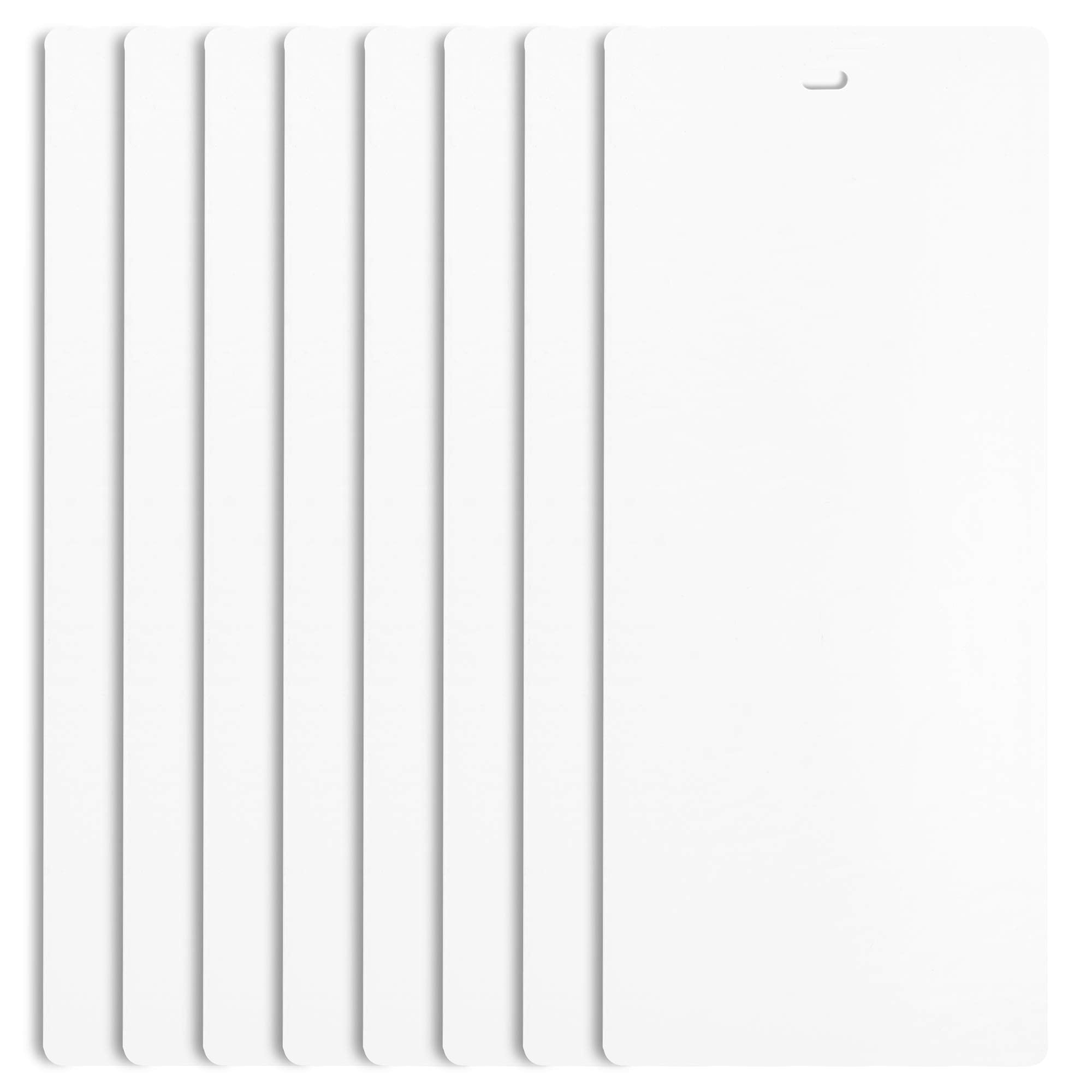Dalix PVC Vertical Blind Replacement Slat 82 1/2 X 3 1/2 (8 Pack, White)