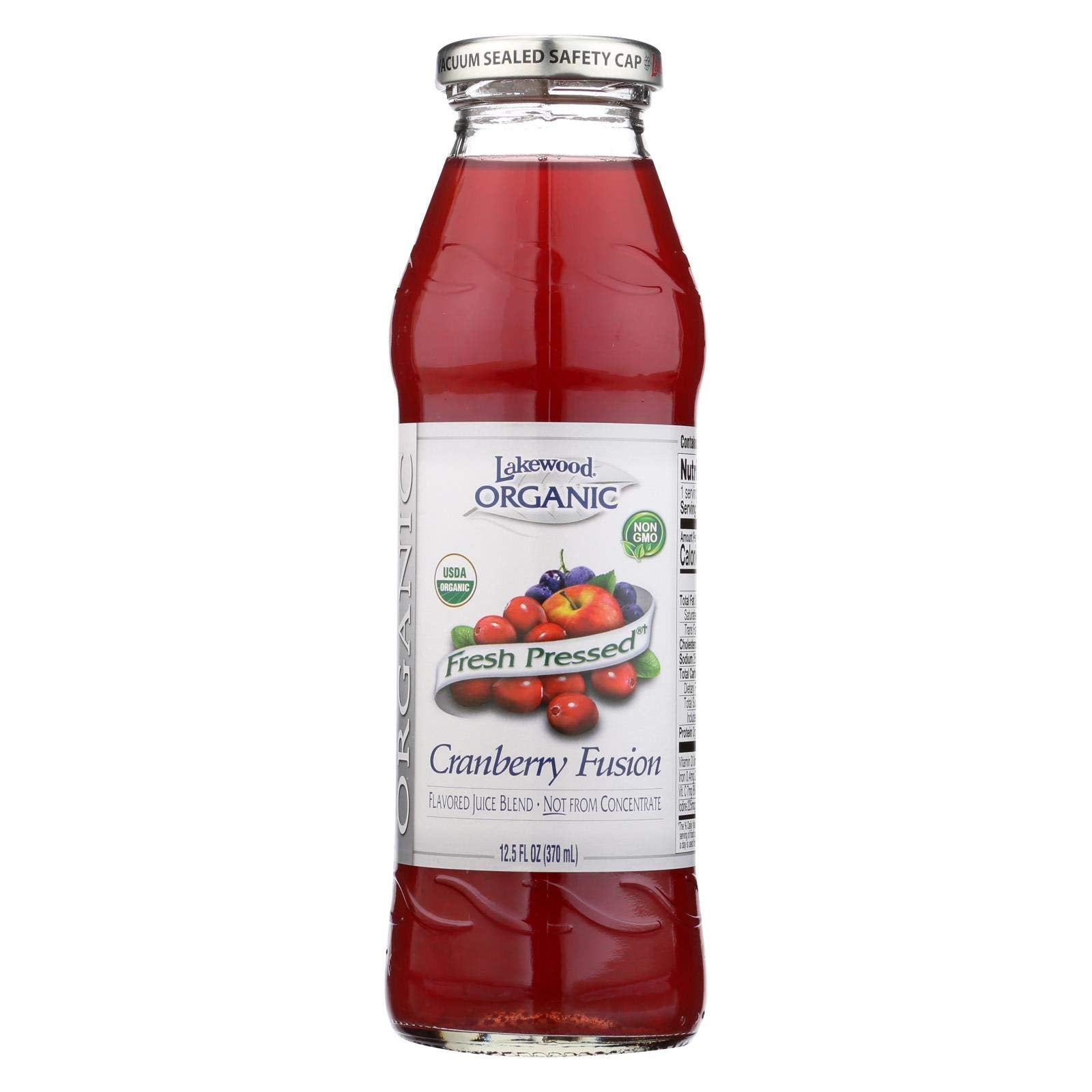 LAKEWOOD Organic Juice Cranberry Blend, 12.5 FZ