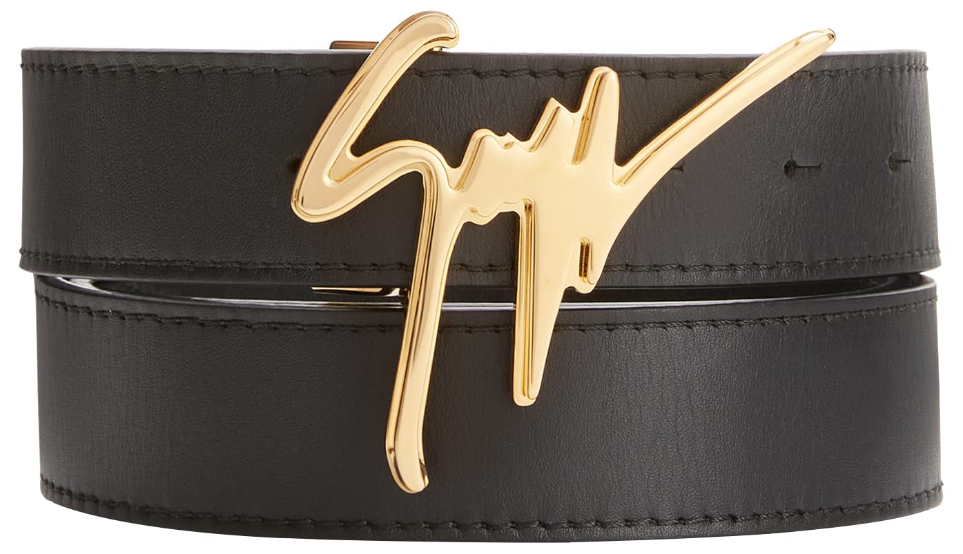 Giuseppe Zanotti, Leather Belt, One Size, Black